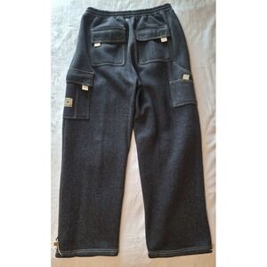 BTL BEYOND THE LIMIT XL Vintage Cargo Drawstring Sweat Knit Wide- Legged Pants